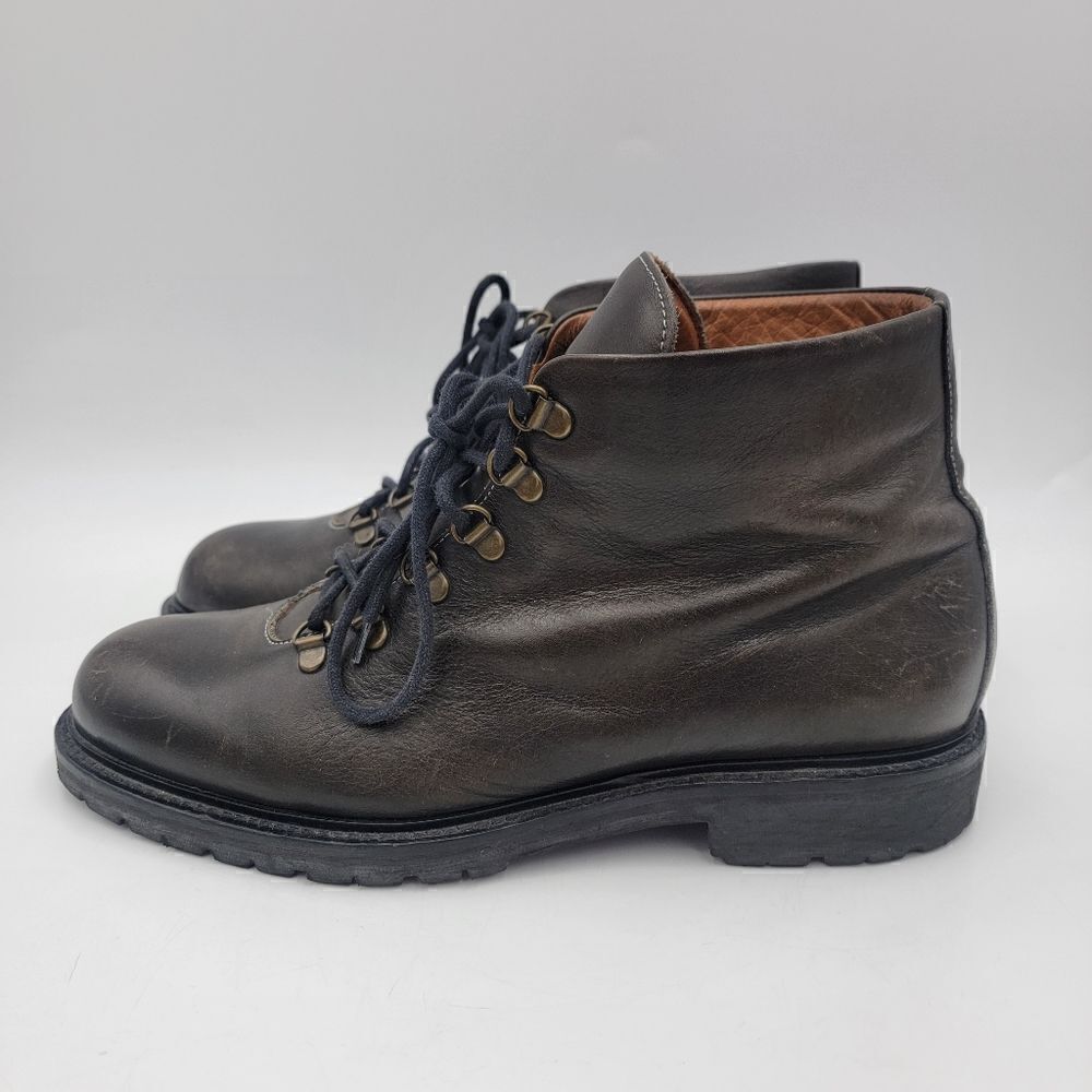 Mercanti Fiorentini Hiking‎ Dress Boots size 8.5 made in Italy Black Green
